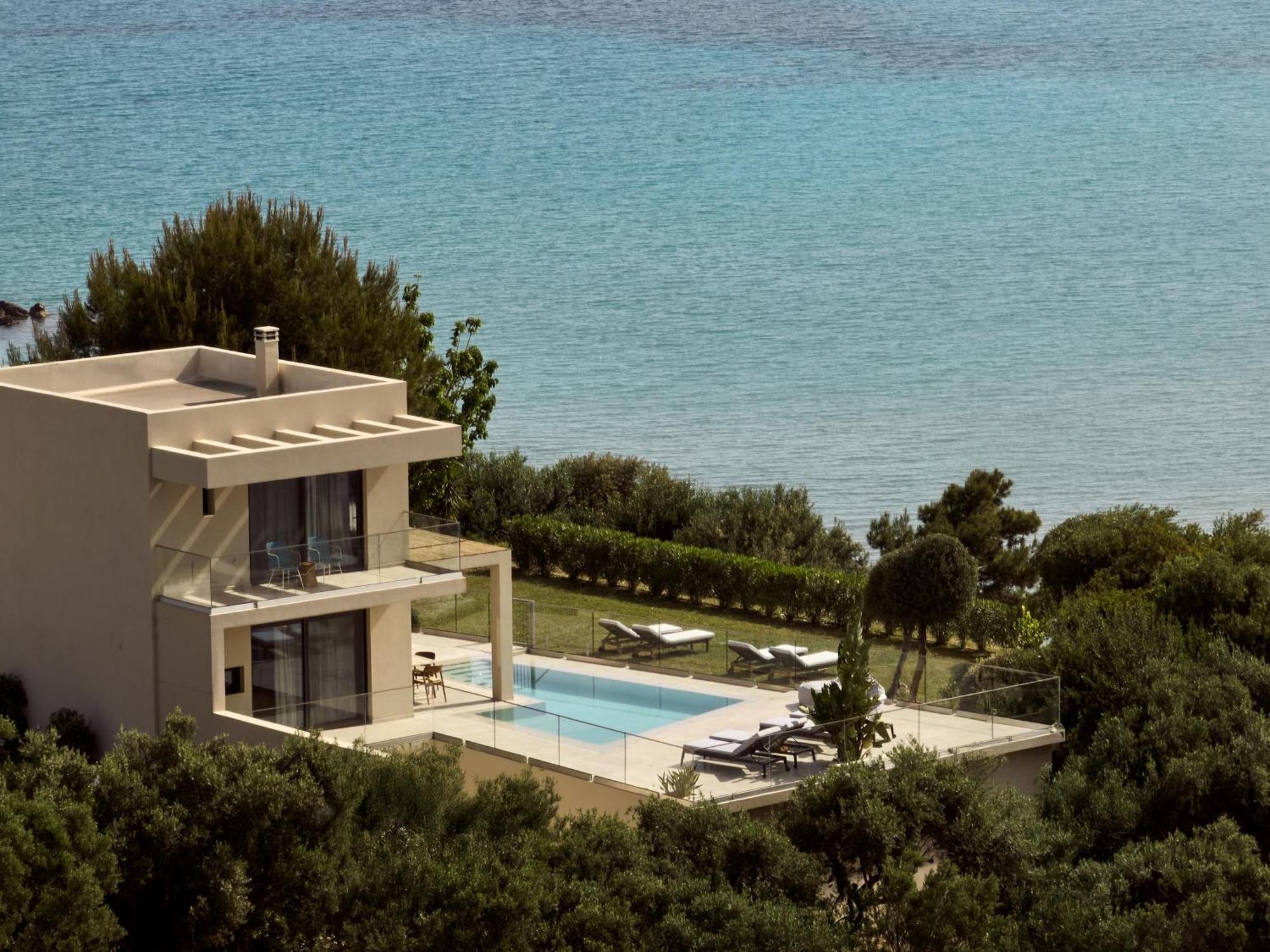 Uparati Villa - Hilltop Sea View Retreat Tsilivi  Bagian luar foto