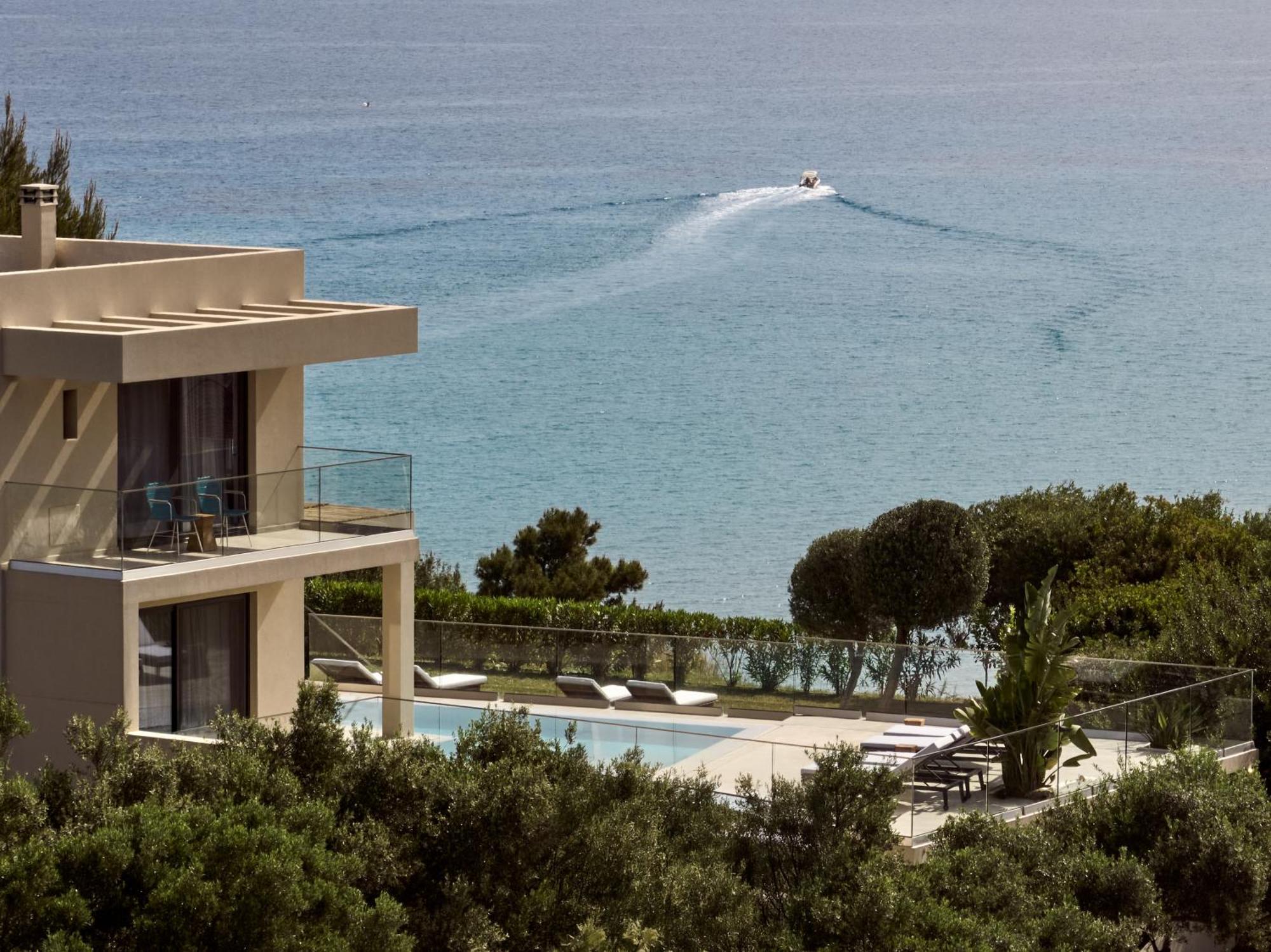 Uparati Villa - Hilltop Sea View Retreat Tsilivi  Bagian luar foto