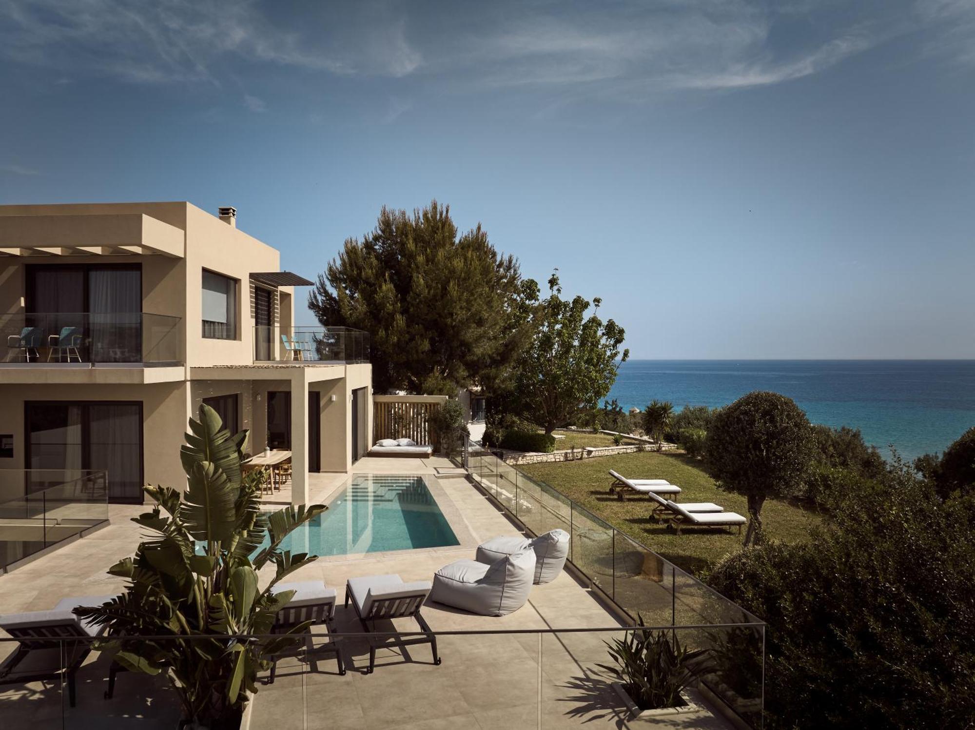 Uparati Villa - Hilltop Sea View Retreat Tsilivi  Bagian luar foto